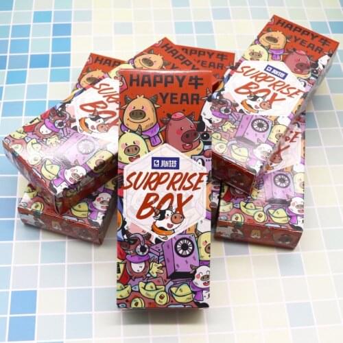 Blind Box Random 6-8 Sticks Marker Pen Water-based Syringe Pen Hand Account Pen Set Stationery Cartoon Doodle Art Supplies