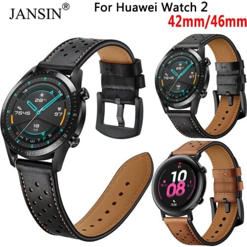 Huawei Watch GT 2 46mm Strap Leather Watch band for Huawei Watch GT2 46mm 42mm Bracelet strap Replacement Wristbands Accessorie