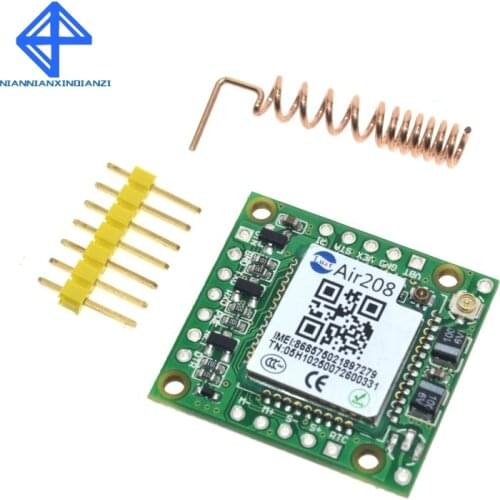 Smallest GPRS GSM Module Air208 Micro SIM Card Core BOard Quad-band TTL Serial Port compatible SIM800L SIM800C