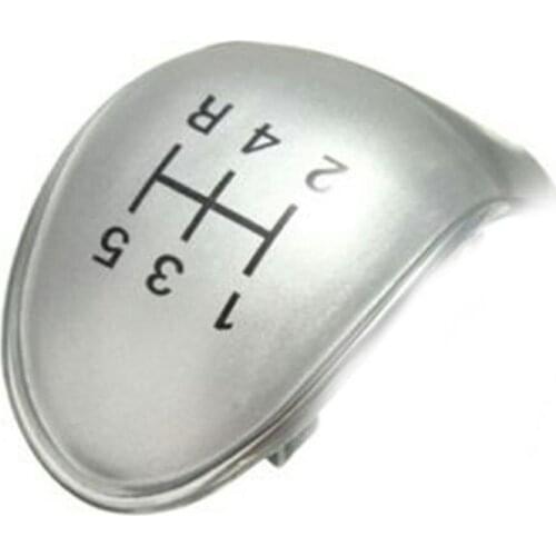 Gear Knob Silver Cap Cover Replacment Insert 5 Speed Gear Knob Cap Car Modification Joystick Accessories