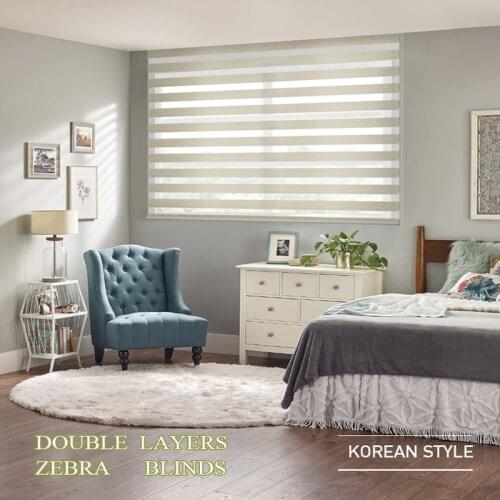 Sunscreen zebra blinds home office decoration window curtain shutter customized size manual electric blinds