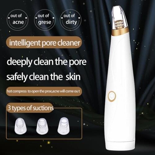 Blackhead Remover Face Nose Acne Black Dot Removal Vacuum Suction Facial SPA Diamond Beauty Care Tool Skin Care 3 Suction Heads