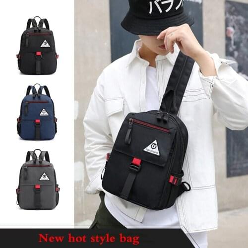 Top Quality Nylon Messenger Bags For Men Fashion Multifunction Chest Pack Casual Travel Crossbody Bag Male Handbags Boy Backpack