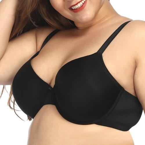 YBCG Women Bra Plus Size Thin Cup Black Bow Bra For Women Fashion Underwire Underwear Big Cup G H I J Cup