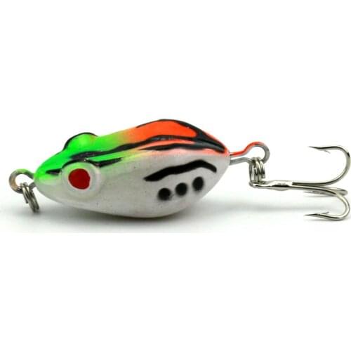 5.5cm 12g 30pcs Mini Hard Plastic Frog Fishing Lure Isca Artificial Fishing Crankbait Japan Hooks Pesca Fishing Tackle 6 Colors