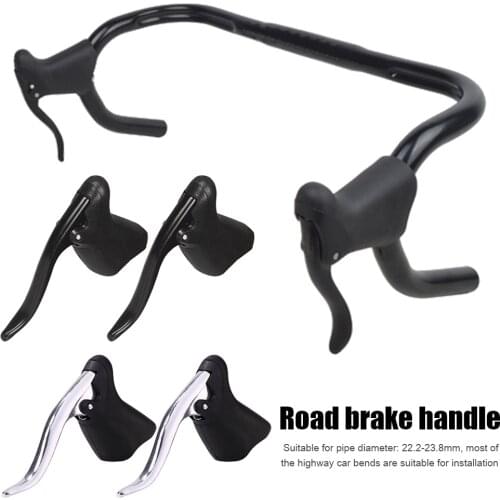 1 Pair Lightweight Aluminum Bicycle Brake Handle Bike Mountain Bike Cycling Brake Levers Front Rear Brake Levers Handlebar Set