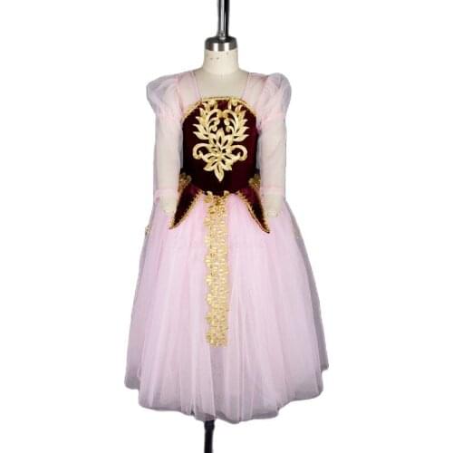 Child & Adult Ballet Costumes Romantic Pink Dance Tutu Ballerina Dress Professional Dancewear For Stage Performance Outfit 18580