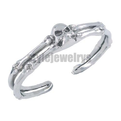 Free shipping! Motorcycles Biker Skull Bone Cuff Bangle Stainless Steel Jewelry Gothic Motor Biker Bracelet SJB380003