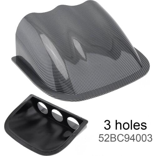 52mm 2 Inch Triple Carbon Fiber Auto Car Gauge Cup Holder Pod Black Universal durable and practical Car Instrument Mount