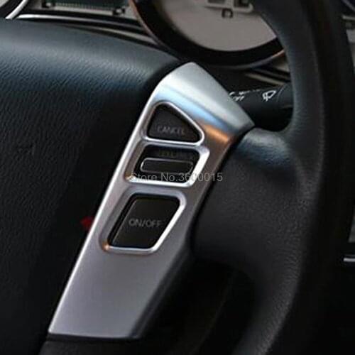 For Nissan Armada Patrol Royale QX80 Y62 2016 2017 2018 Car-styling Steering Wheel ABS Matte Trim Cover Sticker Case 2pcs/set