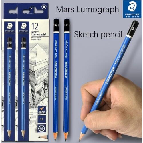 1pc Staedtler Mars Lumograph Sketching Pencil Artist Professional Drawing Graphite Pencil 12B-10H Lead Grade