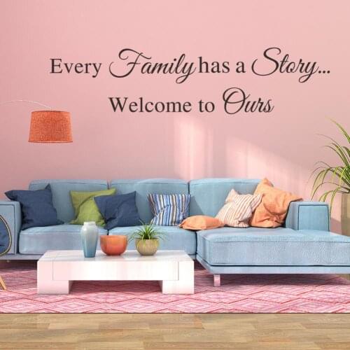 Creative Family Story Wall Sticker Self Adhesive Waterproof Mural Home Decal Removable Art Vinyl Living Room Decor Home Decor