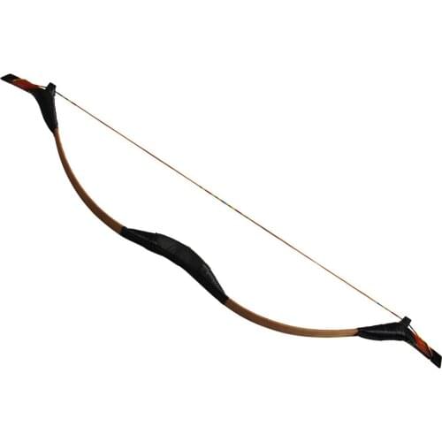 Archery 45lbs Recurve Bow Traditional Short Bow Tips Longbow for Carbon/Fiberglass Arrow Hunting Target Shooting