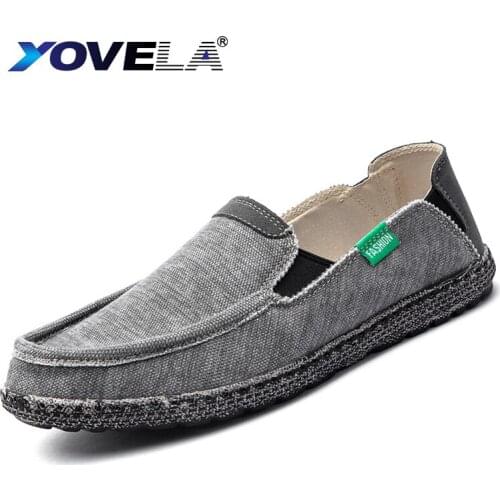 Spring Men Canvas Shoes Comfortable Breathable Vulcanized Loafers shoes Mens Flat shoes Soft Mens Casual shoes Big Size 38-48