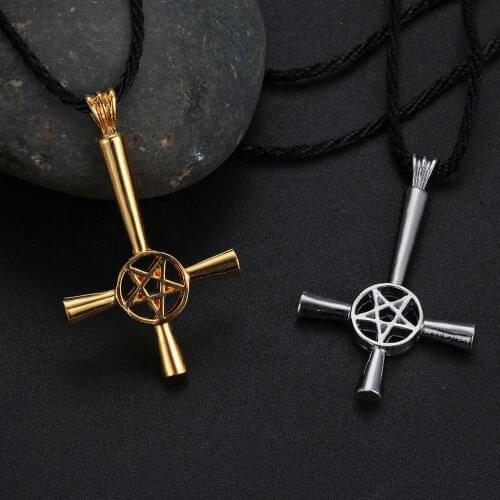 Slavic Amulet Pagan Cross Pendant Necklace Viking Star Pentagram Talisman Necklace Vintage Jewelry Lovers Gift for Women Men