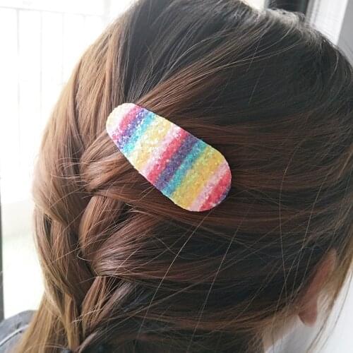 Random Multicolor Styles Shiny Sequins Hairpins Lovely Kids Girls Hair Clips Jewelry Barrettes Hair Accessories
