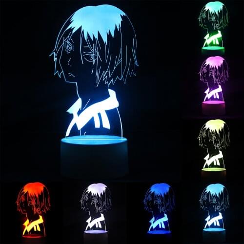 3D LED Illusion Lamp Light, Anime Haikyuu Night Light Lamp 16 Colors Change with Remote,Valentines Day Present/Birthday/Party