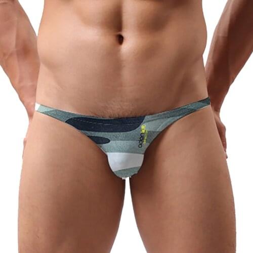 ADANNU 1pcs Brand Men Sexy Underwear Man Thong Jockstrap Underpants Male Panties G-Strings Breathable Comfortable Briefs AD309