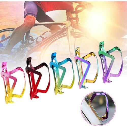 Ultralight Bicycle Bottle Cage Aluminum Alloy Colorful Bottle Holder Mountain Bike Bicycle Bottle Bracket Fixing Frame