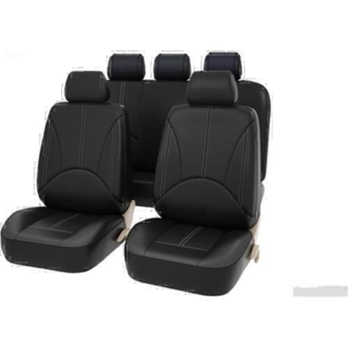 Universal Leather Car Seat Cover Full For Lincoln MKZ MKS MKC MKT Nautilus Continental Navigator Seat Cushion Mat Protector Kit