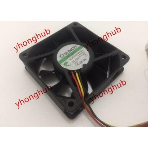 SUNON KDE1207PKV1 13.MS.AF.GN DC 12V 1.4W 70x70x25mm Server Cooling Fan