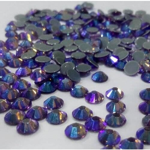 High quality 5mm ss20 Light Amethyst AB Austrian hot-fix rhinestone hair accessory ;wedding dress rhinestones wholesale