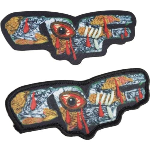 High Quality Custom Logo Digital Printing Sublimated Heat Transfer Patch For Jacket