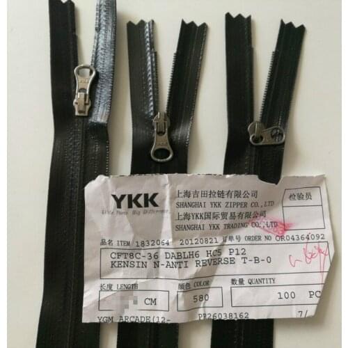 20pcs/lot Zippers Ykk Waterproof Nylon Close End Black for Pocket Bag Outdoor Supplies Bulk Tailoring Accessories