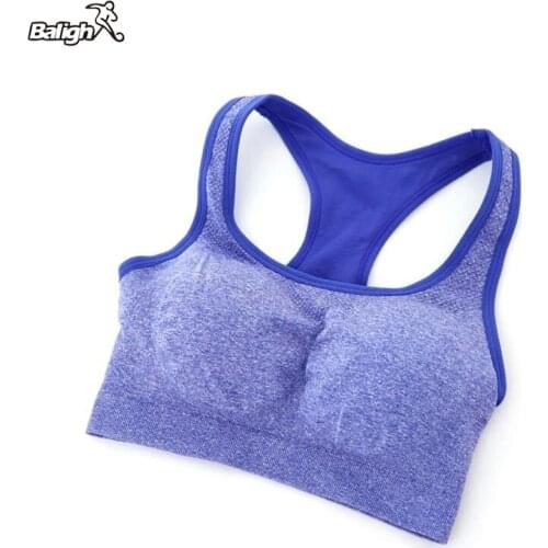 Women Sports Bra Racerback Padded Workout Yoga Fitness Tank Top