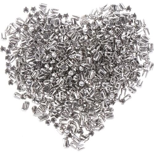 500Pcs Crafts Spikes Rivets Four Claw Nail Metal DIY For Clothing Garment Beads Machine Accessories