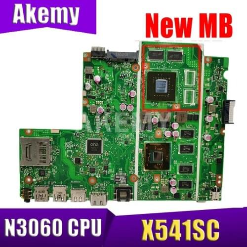 Akemy X541SC MB._2G/N3060 GT810M-GPU (V1G) MainBoard For ASUS X541SC F541SC A540SC X541S Laptop Motherboard 90NB0CI0-R00050