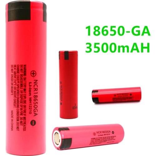 2021 Original NCR 18650GA High Discharge 3.7V 3500mAh 18650 Rechargeable Battery Suitable for All Kinds of Electronic Products