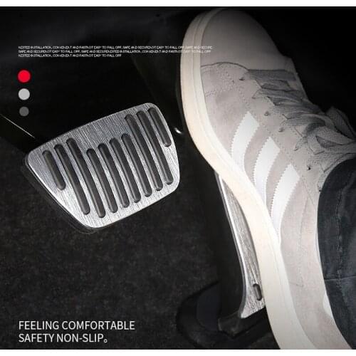 Aluminum Accelerator Gas Pedal Brake Pedals Non-Drilling Cover Footrest Pads For Toyota RAV4 RAV 4 XA50 2019 2020 Accessories