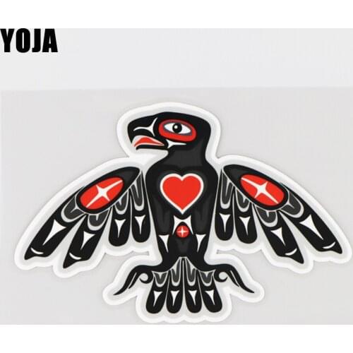YOJA 14.9X9.1CM Kite Eagle Pattern Car Sticker Vinyl Color Decal Fashion Personality Creative 19A-0109