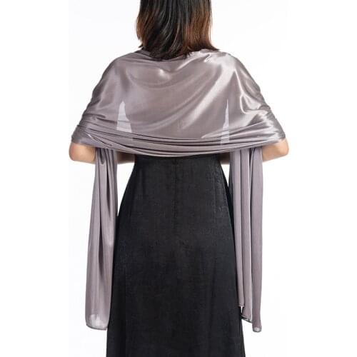 Shrugs And Boleros For Women Shawls For Dresses Evening Party Wrap Wedding Bridal Bolero Satin Pure Color Cape Bolero