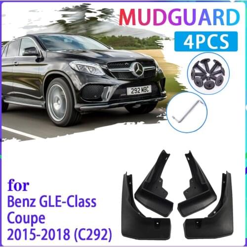 Car Mud Flaps for Mercedes Benz GLE Class Coupe C292 2015~2018 2016 2017 Mudguard Splash Guards Fender Mudflaps Auto Accessories