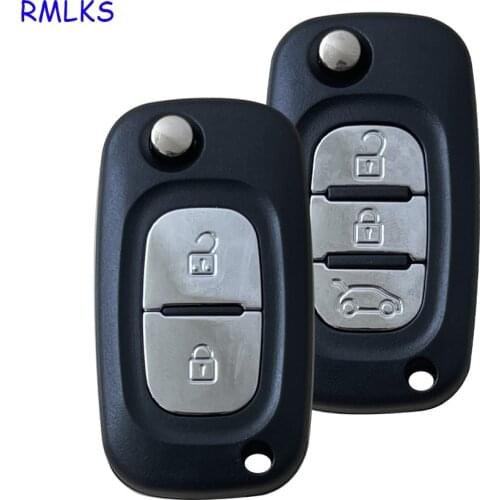 Car Key Case Cover Remote Flip Folding Car Key Shell For Renault Clio Megane Kangoo Modus VA2 Blade