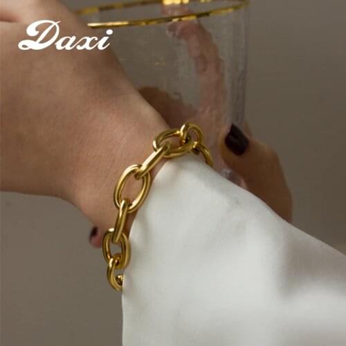 DAXI Gold Chain Bracelets For Women Fashion Bohemian Charm Punk Bracelet Accessories For Women Bracelet Jewelry Gifts
