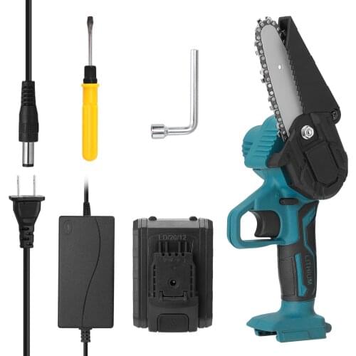 21V Electric Pruning Saws Rechargeable Small Wood Spliting Chainsaw One-handed Woodworking Tool for Garden Orchard Branch Clip