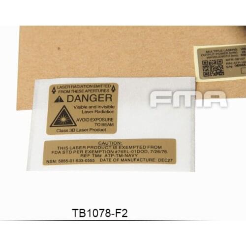 FMA PEQ-15 F1 battery box sticker TB1078-01/02/03 New