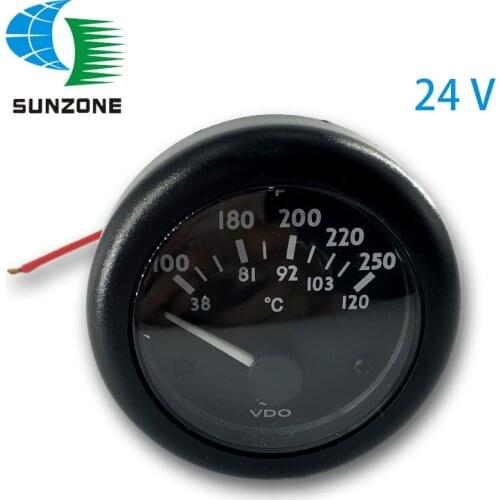 Generator Water Temperature Meter Gauge Indicator 24V on Diesel Genset For VDO