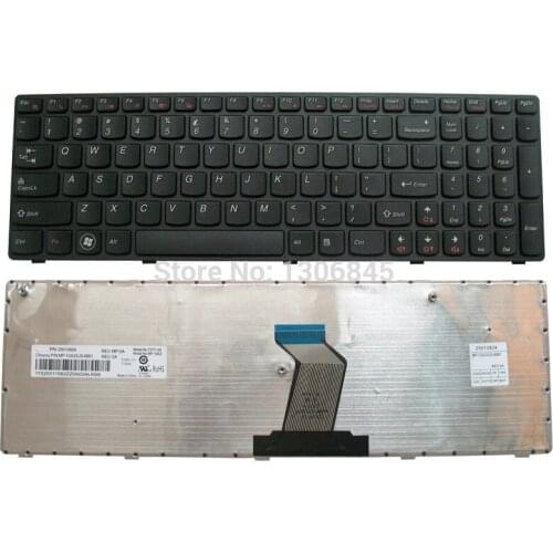 SSEA New US Keyboard For Lenovo G580 Z580 V580 V580C Z580A G585 Z585 laptop black keyboard