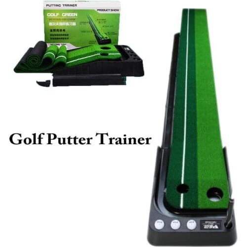 2.5M/3M Golf Putting Mat Golf Putter Trainer Green Putter Carpet Practice Set Ball Return Mini Golf Putting Green Fairway