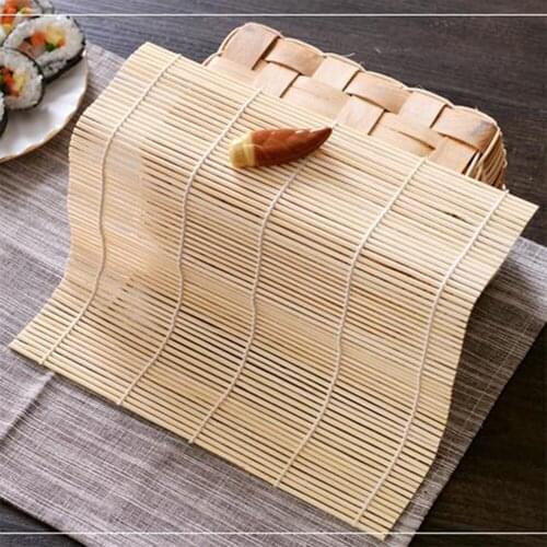 Hot Japanese Bamboo Sushi Rolling Bamboo Sushi Mat Japan Rice Roller Hand Maker Kitchen Onigiri Rice Roller Sushi Roller