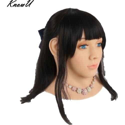 KnowU Masquerade Crossderesser Cosplay Female Mask Silicone Halloween Dragqueen Headgear Transgender Transvestites