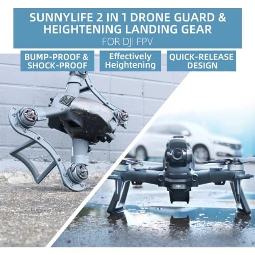 New High Quality Drone Guard Heightening Landing Gear 2 in 1 Multifunctional Stand Accessories for DJI FPV UAV Accessories