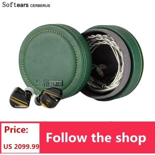 SoftEars CERBERUS In-Ear Earphone 1DD+4BA+2EST Hybrid Drivers HiFi Earbuds with 2Pin 0.78mm Detachable Cable Flagship Headset