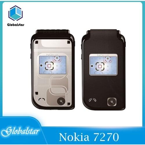 Nokia 7270 Refurbished Original Unlocked Nokia 7270 Flip 2.0“ GSM mobile phone 2G phone with one year warranty free shipping