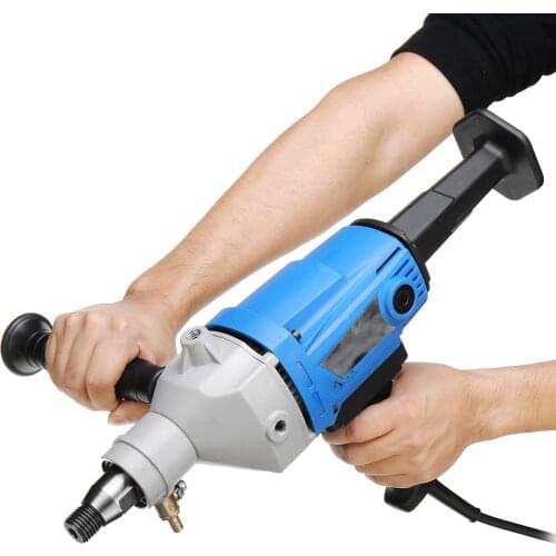Newest 1900W 118mm Diamond Core Drill 220V Wet Handheld Concrete Core Drilling Machine with Water Pump Accessories Power Tools