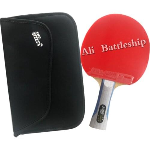 Original DHS 6002 Long Shakehand FL Table Tennis Ping Pong Racket + a Paddle Bag shakehand Long Handle FL
